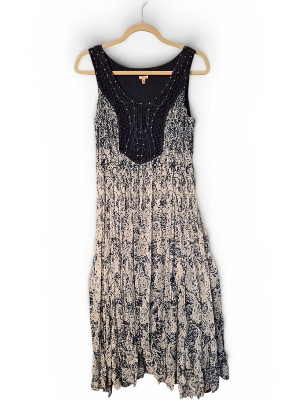 Reba Bohemian Crinkle Gauze Sundress - M.         L37